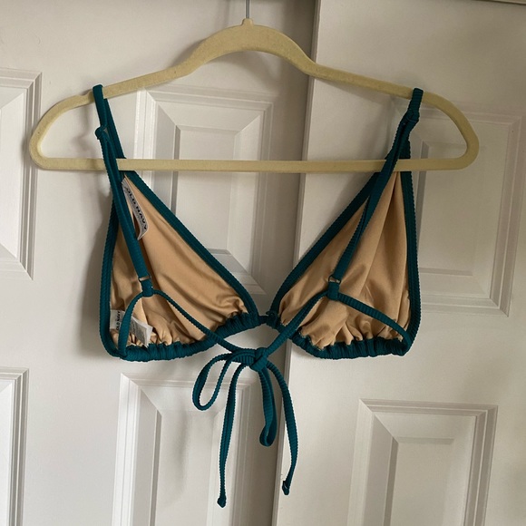 🆕 Old Navy NWT Ribbed Bikini Top & Matching Bottom - Teal - Picture 10 of 10